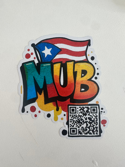 Stickers MUB (3”x3”) a 3 x $12 como las Palis